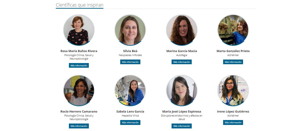 El CIBER destaca en la web a sus 'Científicas que inspiran'