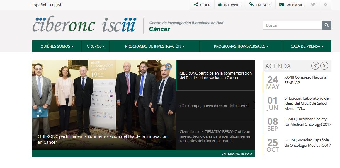 CIBERONC estrena página web